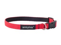 Ошейник регулируемый Twist M 25-40/1,5cm Красный