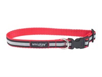 Ошейник регулируемый Shine XL 45-70/2,5cm Красный