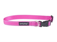 Ошейник регулируемый Reflective L 35-50/2cm Розовый