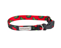 Ошейник регулируемый BeHappy М 25-40/2cm Вишня