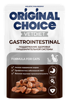 Корм ORIGINAL CHOICE VETDIET Gastrointestinal пауч диет.полнорац.пит-е д/взр.кошек с чувст.пищев 85г