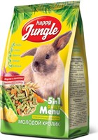 Корм HAPPY JUNGLE Корм для молодых кроликов 400г