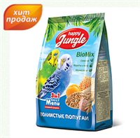 Корм HAPPY JUNGLE Корм для волнистых попугаев 500г (J102)