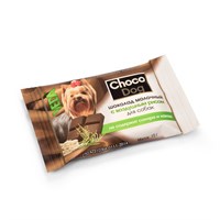 Лакомство CHOCO DOG шоколад молочный с воздушным рисом для собак, 15г