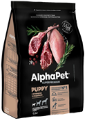 Корм AlphaPet Superpremium для мини пород щенков,берем и корм/собак с ягнен и индейк 18кг(1164)