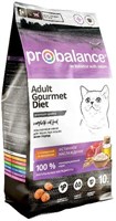 Корм ProBalance Gourmet diet  для кошек c говядиной и кроликом, 10кг (2122)