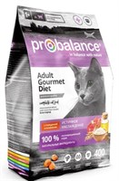 Корм ProBalance Gourmet diet  для кошек c говядиной и ягненком, 400г (2658)