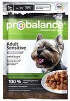 Корм ProBalance пауч Sensitive для взрослых собак c чувствит. пищеварением, 85гр (2726) Корм ProBalance пауч Sensitive для взрослых собак c чувствит. пищеварением, 85гр (2726)