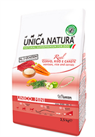 Корм Unica Natura д/соб.кр.пор. олень,рис,морк 2,5кг (4511)