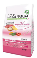 Корм Unica Natura д/соб.мел.пор. ветч,рис,карт 800гр (5310)