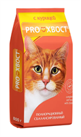 Корм PROХВОСТ сухой для кошек, курица, 0,8кг (1804)
