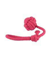 Игрушка Мяч на веревке из каната 30 см