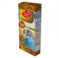 Корм РОДНЫЕ КОРМА Зерновая палочка для попугаев с орехами 2шт. х 45гр. 1х18