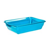 Лоток HOMECAT Atlantis с сеткой голубой перламутр 36 см х 25,5 см х 9,0 см