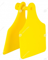 Бирка BOVIPLUS HEMBRA без номера. Желтый