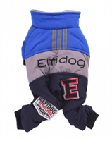 ОДЕЖДА Комбинезон трехцветный, верх синий, надпись "Elfidog" ХS-21см (Хм04ХС)