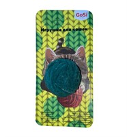Игрушка для кота "Плюшевый клубок" зеленая травка  GoSi