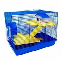Клетка для хомяков 47*30*37, 3-этажная, прямоугольная, укомплектованная  ДКг513