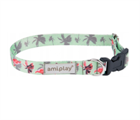 Ошейник регулируемый BeHappy S 20-35/1,5cm Фламинго