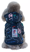 ОДЕЖДА Зимнее пальто для собак "Новая мода" на кнопках, 20см, синее, С, ТМ УЮТ (НМ220021С)
