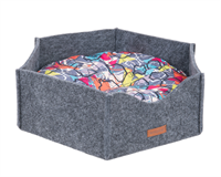 Лежак Корона 2в1 Hygge M 54*47*17cm Серый 