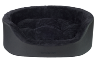 Лежак овальной формы Aspen L 67*56*25cm Черный