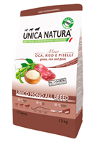 Корм Unica Natura Mono д/соб.ср.и кр.пор.гусь 12кг (5877)