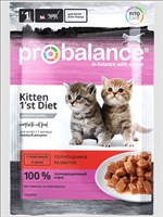 Корм ProBalance пауч 1st Diet для котят с телятиной в желе, 85гр (1439)