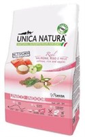 Корм Unica Natura Indoor д/кош. лос.,рис,ябл. 1,5кг (5266)