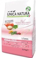 Корм Unica Natura д/соб.кр.пор. семга,рис,гор 2,5кг (4559)