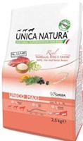 Корм Unica Natura д/соб.круп.пор. ягн.,рис,боб 2,5кг (5358)