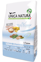 Корм Unica Natura Outdoor д/кош. треск,рис,бан 1,5кг (5181)