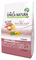 Корм Unica Natura д/соб.мел.пор. утка,рис,карт 2,5кг (4573)