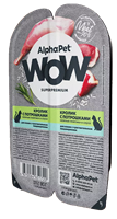 Корм AlphaPet Superpremium пауч для взр.стерил.кошек ПАШТЕТ с "Кроликом" 80г (3618)