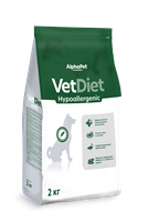 Корм AlphaPet Vet Diet сухой полнор.диет.д/взр.соб.всех пор. при пищ.аллер.и неперен.ингред.2кг(5124