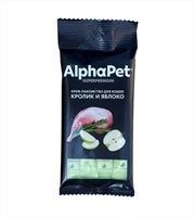 Крем-лакомство AlphaPet Superpremium для кошек с кроликом и яблоком 48г (4844)