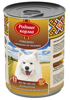 Корм РОДНЫЕ КОРМА Говядина с овощами по казацки конс. для собак 970г (9502)