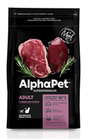 Корм AlphaPet Superpremium сухой полнор-й для кошек и котов с говядиной и печенью 7кг(1911)