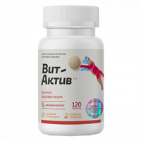 Вит-Актив К-И формула здоровья кошек, 120 таб (Скидка)