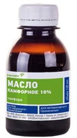 Масло камфорное 10% 100мл