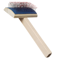 Пуходёрка деревянная полукруглая большая с каплей(55*85) 07246 "ЗООНИК"