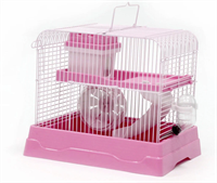 Клетка для хомяка, 30*23*25,7, прямоугольная, укомплектованная, розовая (в индивид. уп.) ДКг187роз