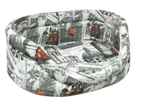 Лежанка Балу, medium (700*500*110) велюр бежевый 22266-01 «ЗООНИК»