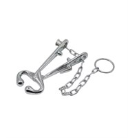 Щипцы носовые для фиксации скота с цепью, арт. 104416