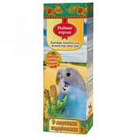 Корм РОДНЫЕ КОРМА Зерновая палочка для попугаев с морскими водорослями 2шт. х 45гр. 1х18