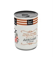 Корм Dog`s Menu консервы для взрослых собак деволяй из птицы 1х6 750г