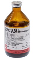 Глюкоза 40% 100мл, р-р д/и