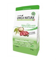 Корм Unica Natura Mono д/собак средних и крупных пород ягненок 12кг (0729)