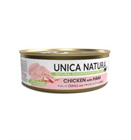 Корм Unica Natura д/кошек курица с ветчиной 70г (8795)