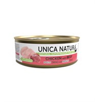 Корм Unica Natura д/кошек курица с говядиной 70г (8801)